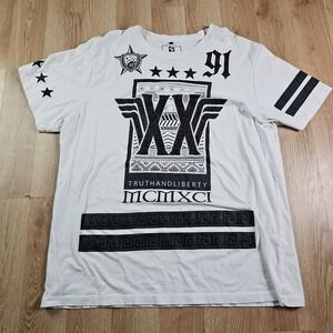 South Pole Black and White Long Sleeve Tee